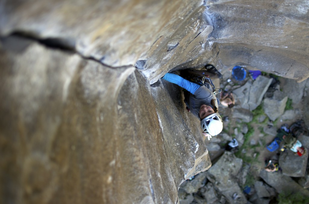crack climbing