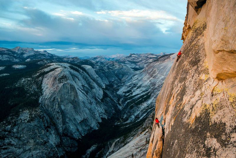 The Regular Route (5.12) on Half Dome in Yosemite Valley