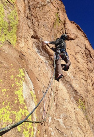 Creed Archibald climbing