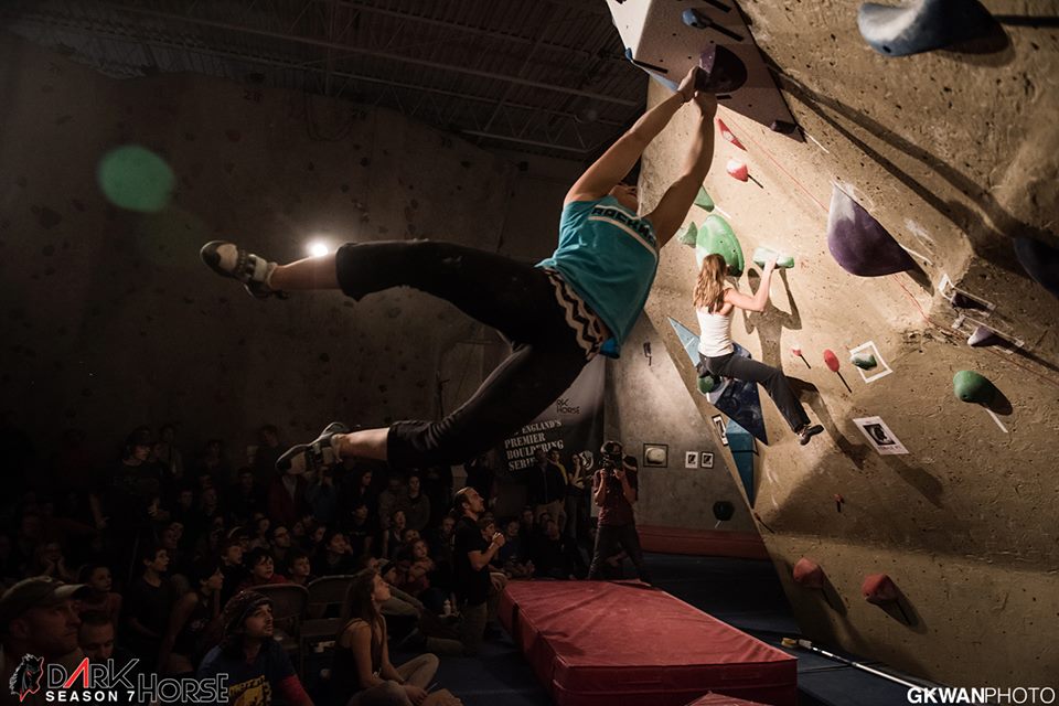 Dark Horse Competition climbers