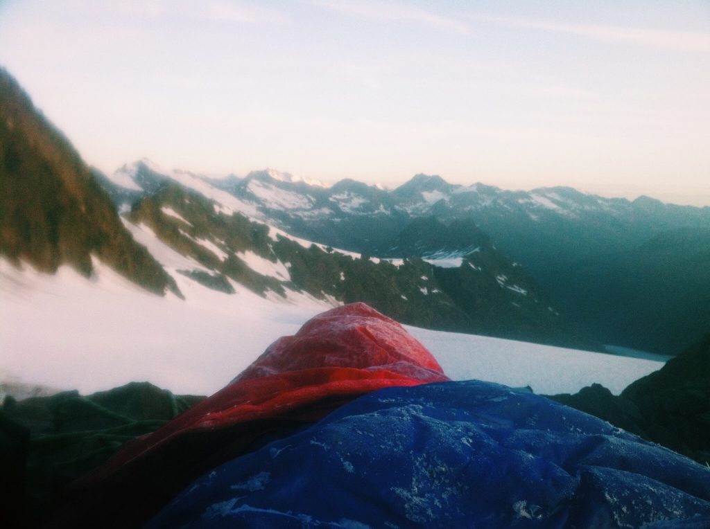 Mountain View from Sleeping Bag