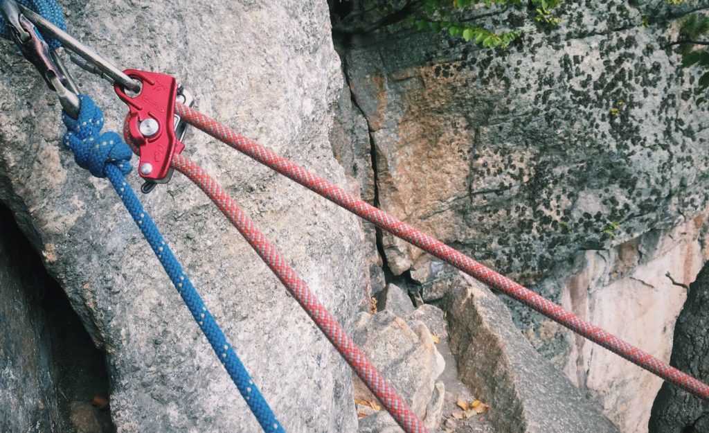 Belay from above Mad Rock Lifeguard