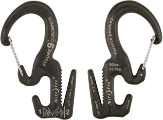 Nite Ize Figure 9 Carabiner Rope Tightener with 3.5mm Cord - Package of 2