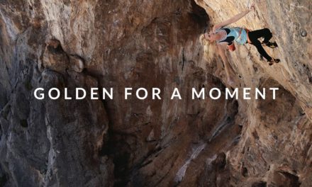 Matilda Söderlund on Golden For a Moment 5.14b (8c)