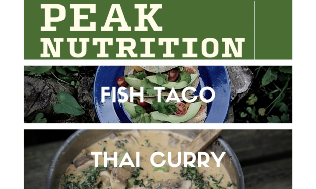 Peak Nutrition Free Recipes: Fish Tacos and Thai Coconut Curry Vegetable