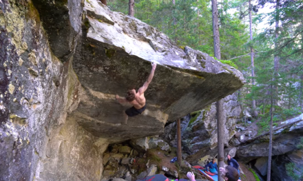 Giuliano Cameroni Snags a V15 First Ascent in Magic Wood, Switzerland