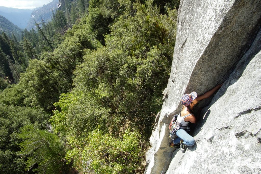Merryn Venugopal big wall climbing in Yosemite