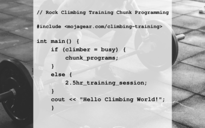 Chunk Programs: Rock Climbing Training for Busy People