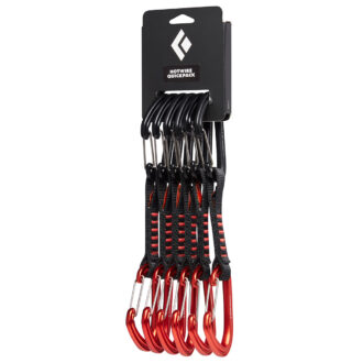 Black Diamond Hotwire Quickpack 12Cm Carabiners, 6 Pack