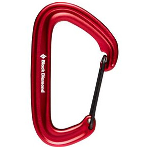 Black Diamond LiteWire Carabiner Red One Size