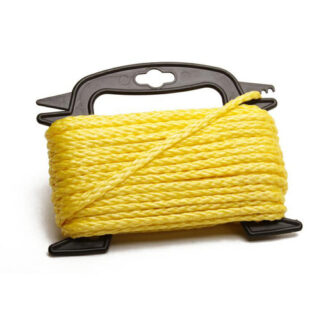 Attwood 1/4-inch Hollow Braided Polypropylene Rope - Yellow 1/4in x 50ft