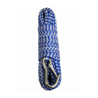 Attwood 3/8-inch Hollow Braided Polypropylene Rope - Blue/White 3/8in x 50ft