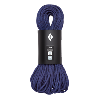 Black Diamond Equipment 7.9 Dry Climbing Rope, in Purple, 60m