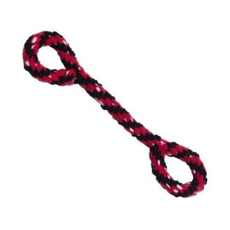 KONG Signature Rope 22in Double Tug Toy - Red/Black