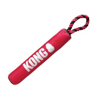 KONG Signature Stick With Rope Tug Toy - Red