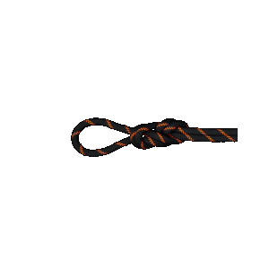 Mammut - 8.7 Alpine Sender Dry Rope - 70 Black/Safety Orange