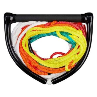 Full Throttle Wakeboard/Kneeboard Rope - Red/Orange/YellowithGreen/White