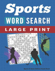 Word Search Puzzle Book Sports & Games Edition: Large Print Word Find Puzzles for Adults Enchanted Willow Author