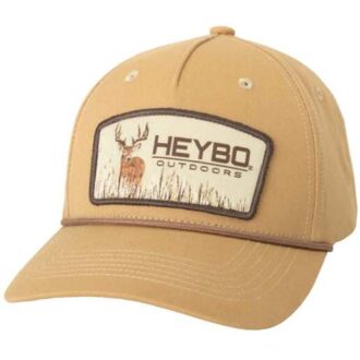 Heybo Deer Patch Rope Adjustable Hat - Tan One Size Fits Most