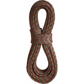 BlueWater Argon Double Dry Climbing Rope - 8.8mm Coyote Brown/Red Orange, 60m