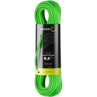 Edelrid Canary Pro Dry Climbing Rope - 8.6mm Neon Green, 60m