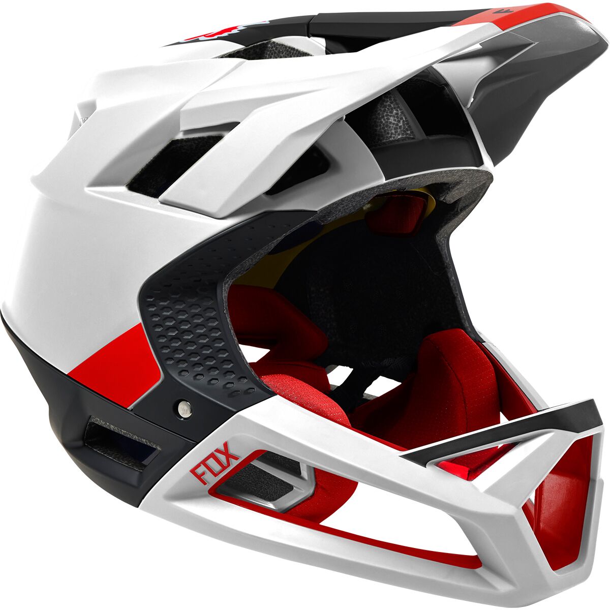 Fox Racing Proframe Helmet Blocked Black White XL Moja Gear