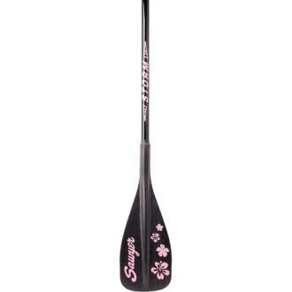 Sawyer Oars Storm Quickdraw 100si Blade SUP Paddle Black/Pink, 70-86in