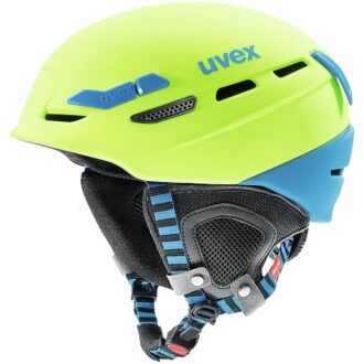 Uvex P.8000 Ski Touring Helmet Lime/Blue Matte, 55-59